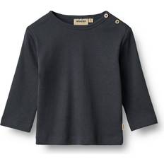 Wheat Grå Overdele Wheat Milo 9 Shirts - Natblå