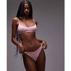Pink Bikinis Arket Mix & Match Crinkle Bubble Bikini Bottom - Pink
