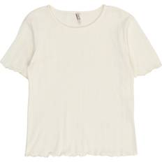 Beige - Drenge T-shirts Kids Only Top Cloud Dancer - Hvid