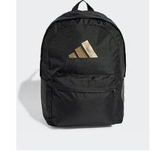 Gold Backpacks adidas Classic 3 Bar Logo Backpack - Black/Gold Met