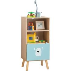 Bücherregal Kinder Holz mit Schublade und 2 offenen Fächer