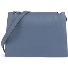 Denim Håndtasker Furla Geometrisk Skuldertaske Nuvola S - Blå