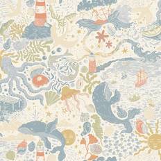 Tapeter Midbec York Wallcoverings Cirkus Moss Wallpaper Multi-Color 396.0 In L X 20.9 In W X 0.03 In D