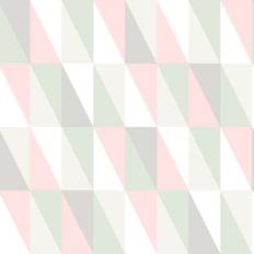 Dutch Wallcoverings Joy Driehoeken Roze Grijs