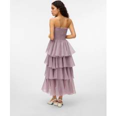 Lange kjoler - Lilla Vero Moda Vmdelilah Lang Kjole - Elderberry
