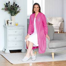 Pink Robes Coopers of Stortford Fleece Dressing Gown With Zip - Pink