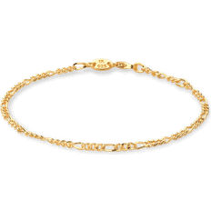 IX Studios Figaro Armband 22 kt Guldpläterad Silver - Unisex