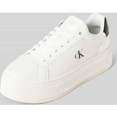 Calvin Klein Jeans Bold Flatform Trainers - White