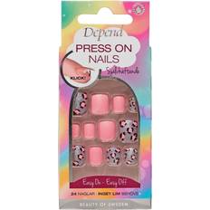 Depend Lösnaglar Depend Press On Nails - Pink Leopard