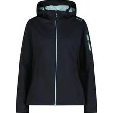 CMP Women's Light Softshell Jacket Zip Hood - Sort