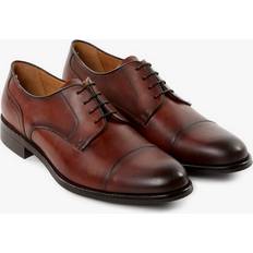 Men Derby on sale Hackett London Leather Toe Cap Derby Shoes - Marron