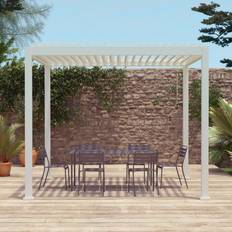 Bioclimatic White Aluminium Pergola 3x3 m