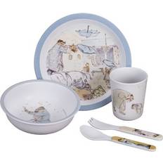 Vaisselle pour bébé Petit Jour Coffret Repas Ernest et Célestine Bleu 5 pcs