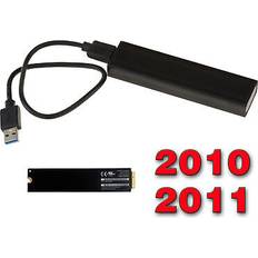 External Enclosures KALEA-INFORMATIQUE Aluminum Case USB 3.0 for SSD MacBook Year 2010/2011 6+12 Pin