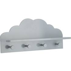Atmosphera Szary Wieszak Ścienny Cloud Z Półką