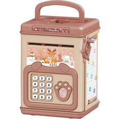 Green Piggy Banks Kid's Room Tooarts ATM Kids Piggy Bank Portable Green