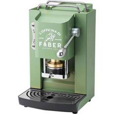 Faber Pro Deluxe ESE Pad Espressomaschine Acid Green & Chrome