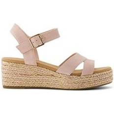 Pink Heeled Sandals Toms Audrey Wedge Sandal - Pale Rose