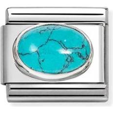 Dam - Harts Berlocker & Hängen Nomination Classic Silver Vein Turquoise Charm