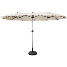 Parasols et Accessoires Happy Garden Parasol Double 2x4m LINAI Beige
