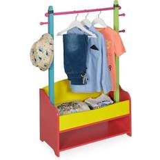 Ganci e Appendiabiti Relaxdays Pannello Portautensili Appendiabiti Bambini