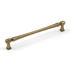 160mm Antique Brass Cabinet Handle T-Bar Slim Broad Square