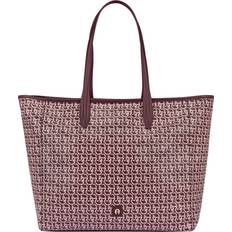 Röda Toteväskor Aigner Läder Shopper Väska Med Dragkedja - One Size