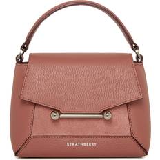 Strathberry Mosaic Nano Leather & Suede Top Handle Bag -