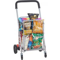Silver Shoppingvagnar VEVOR Folding Shopping Cart Utility Grocery Basket - 66 lbs
