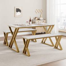 Mercer41 Table Bench For 4 Dining Set