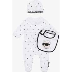 Drenge - S Pyjamasser Karl Lagerfeld Baby Ikon Pajama Set - White