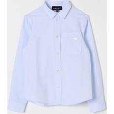 Emporio Armani Boys Cotton Check Shirt - Blue