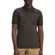 Kläder Fred Perry Twin Tipped Signature Polo Shirt - Field Green/Black