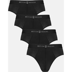 British Boxers Bamboo Briefs - Jet Black