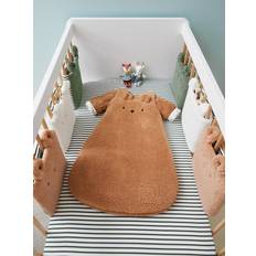 Bumpers Kid's Room on sale Vertbaudet Full Cot Bumper Green Forest White