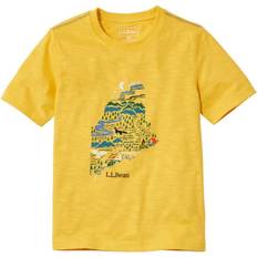 L.L.Bean Kids' Graphic Tee - Glow-in-the-Dark Gold Sun Maine