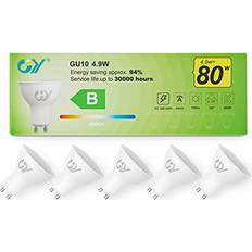 GU10 LED-Glödlampor 4.9W 790LM 4000K 5 St