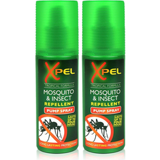 XBC 2x Xpel Mosquito Insect Fly Bite Repellent Tropical Formula Pump Spray 70ml