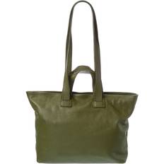 Green Totes & Shopping Bags Persaman New York Adelaide Leather Tote