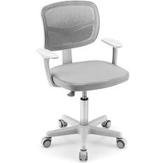 Costway Kids Height-Adjustable Swivel Computer Desk Chair
