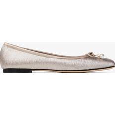 Leather Ballerinas Jimmy Choo Elme Glitter Flat - Macaron