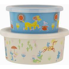 Mumin 80 Snack Box 2 Pcs Beige-Blue