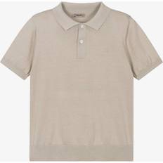 Beige Polo Shirts Children's Clothing Mayoral Boys Beige Cotton Knit Polo Shirt - Beige