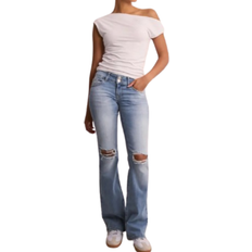 Bootcut jeans Blå Low Waist Bootcut Flap Pocket Jeans Jeans