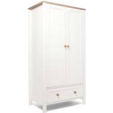 Wood Wardrobes Kid's Room Mamas & Papas Wedmore Nursery Wardrobe White Natural