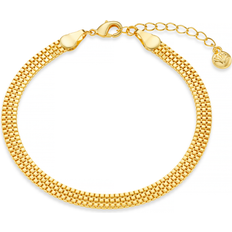 Orelia Flat Box Chain Bracelet - Gold