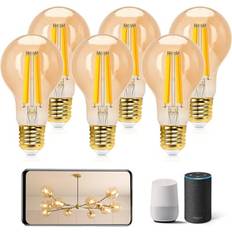 Aigostar Edison Bombillas Alexa E27 6W 806LM Wifi