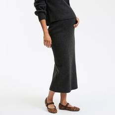 Grey Maternity & Nursing Wear La Redoute Gonna Premaman Dritta Lunga
