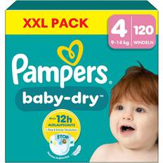 Pampers Couches Baby-Dry Taille 4 Maxi 9-14kg Paquet XXL
