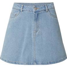 Nederdele Pieces Pcabbi Mini Denimnederdel - Light Blue Denim